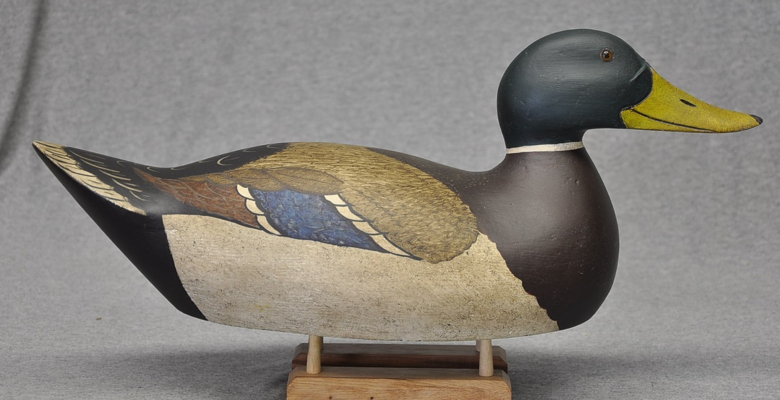 VINTAGE CUSTOMIZED Mason Premier MALLARD DUCK DECOY 1915 MODEL EXCELLENT COND