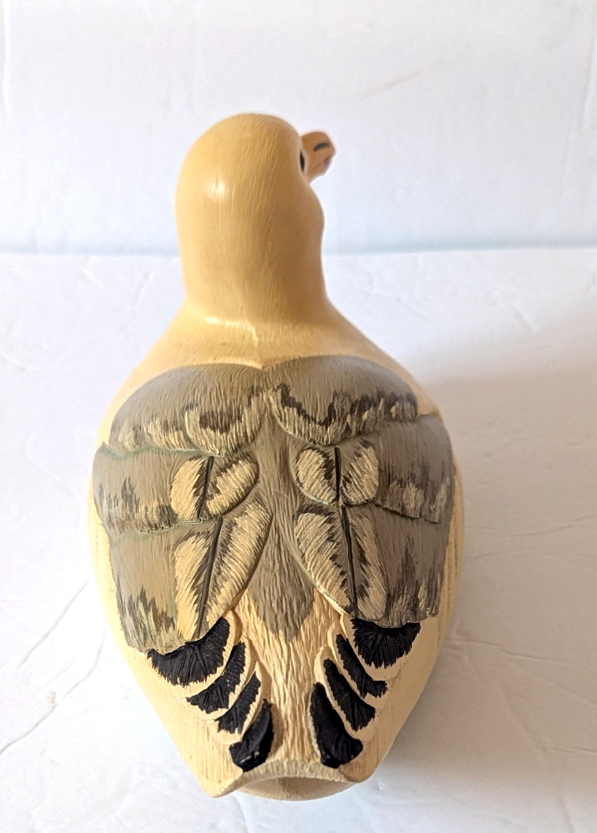 VTG. Solid wood, handmade Wild Fowler Seagull Confidence Decoy 1983/14″ L, 5″ T
