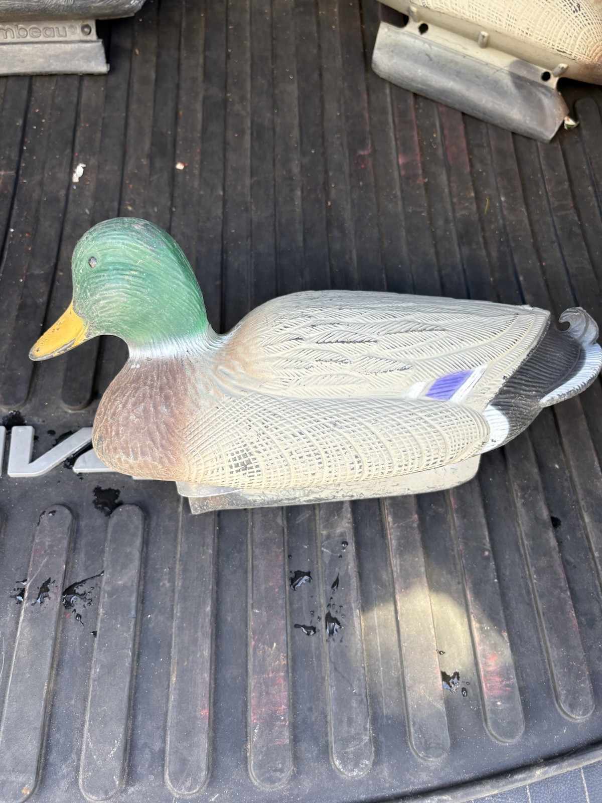 Flambeau Floating Mallard Duck Decoys w Line & Anchor Male Made In USA Decor