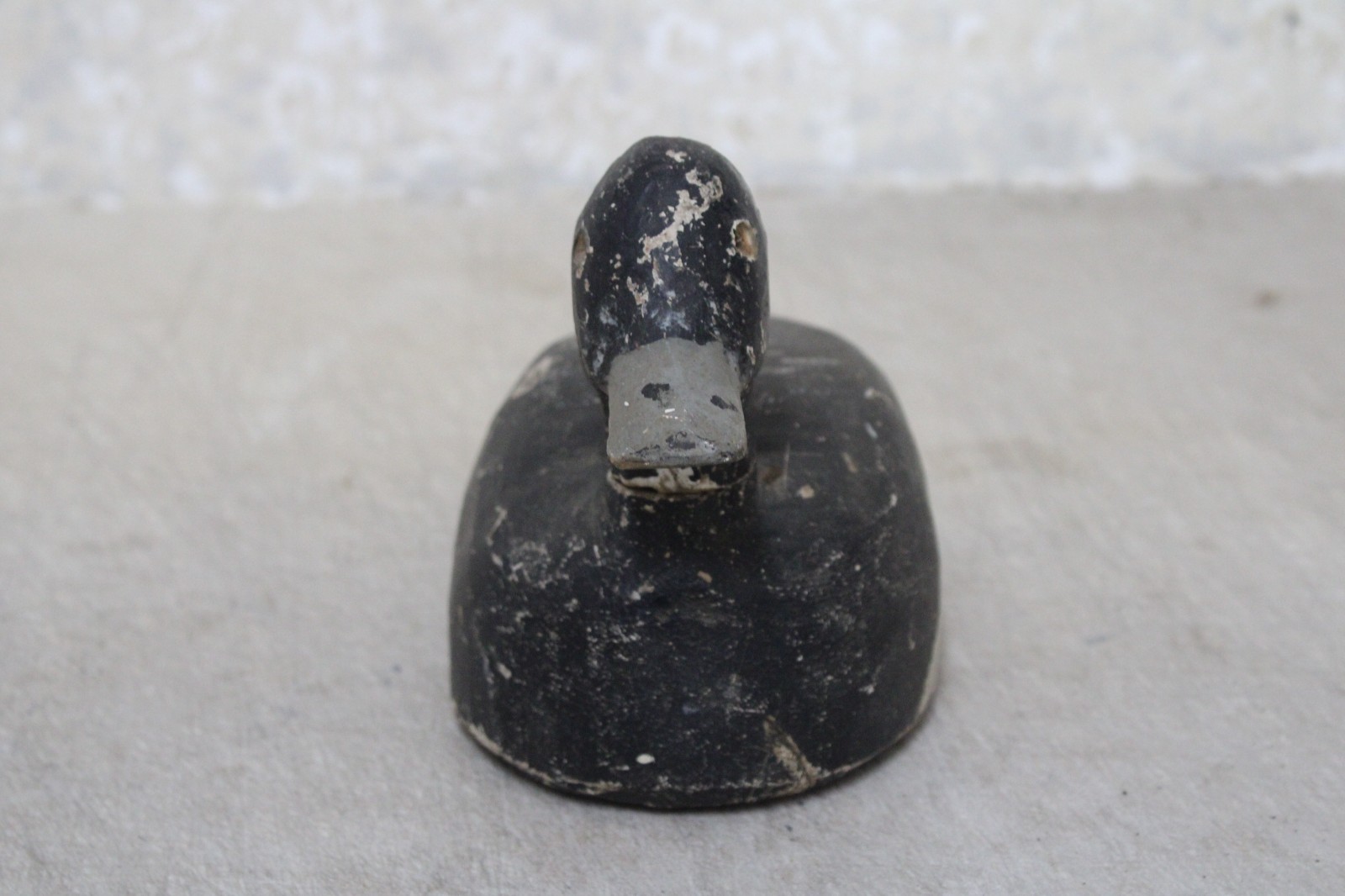 Vintage Wooden Duck Decoy Antique Solid Body Wood Removable Head NS