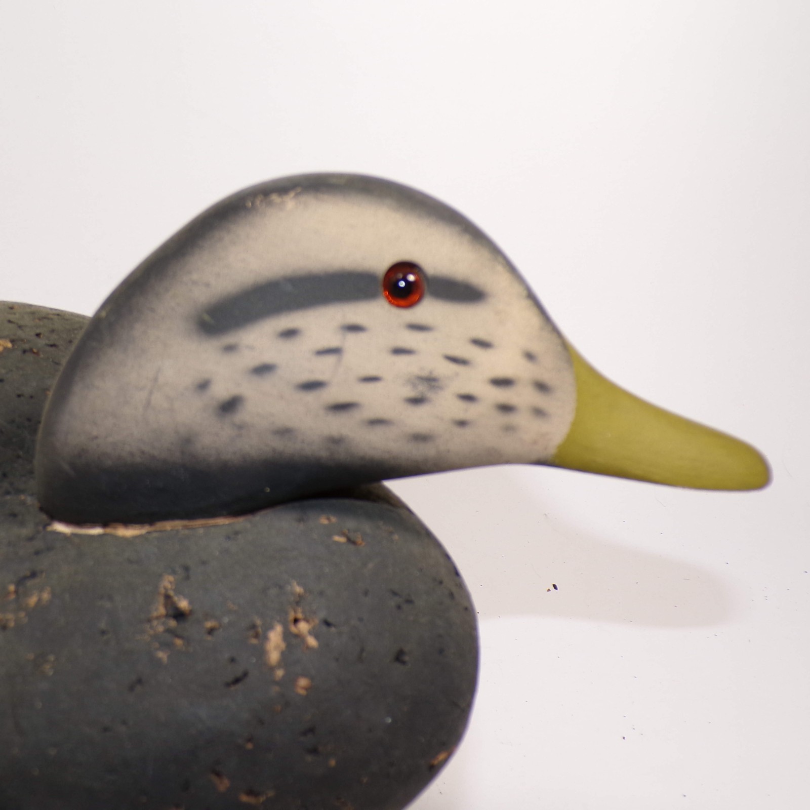 Vintage Cork Duck Decoys 1960s 18.5″L Body Black Displayed Only Hunting Shooting