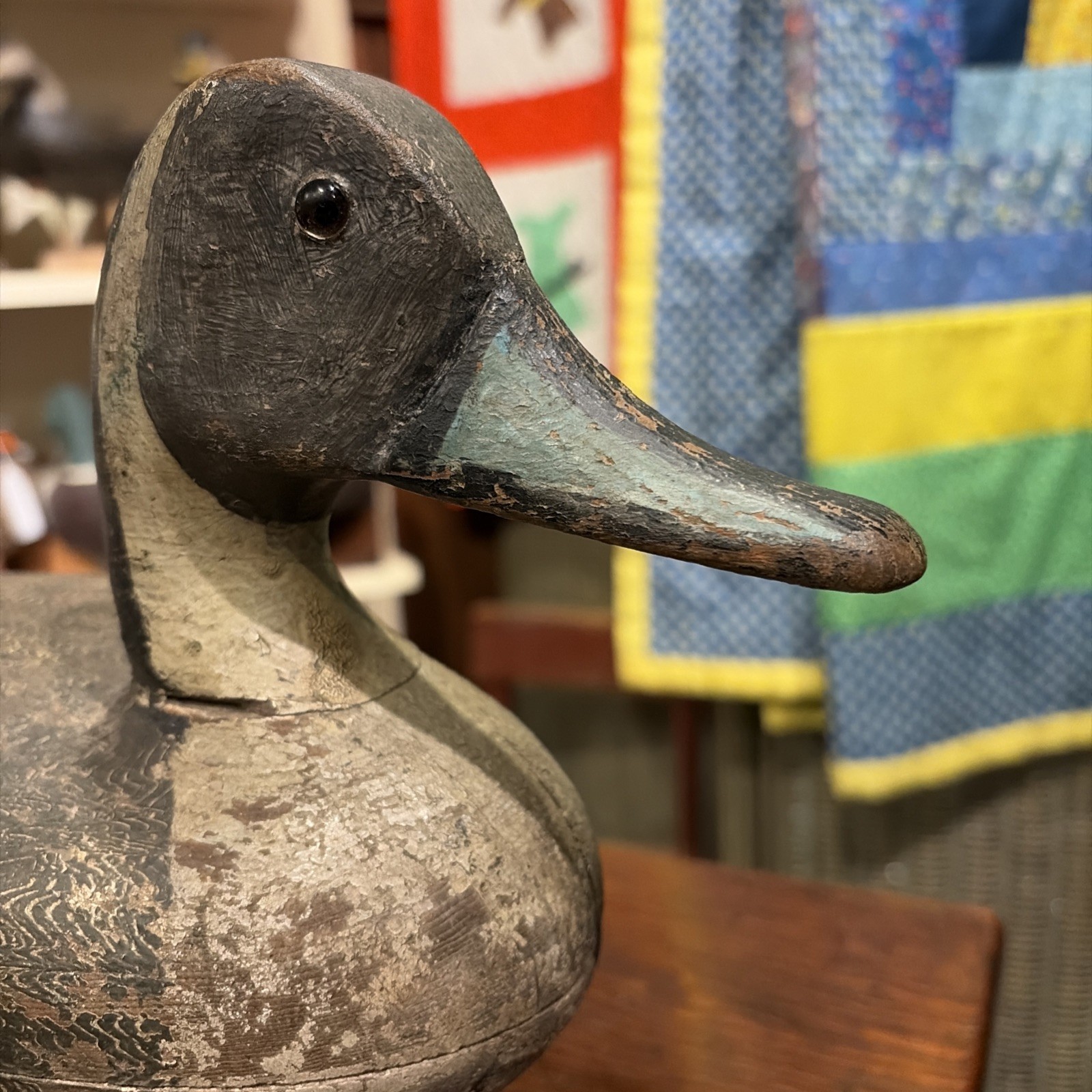 Vintage Pintail Drake Duck Decoy Wilcoxen Family? Paint By Perry Illinois River