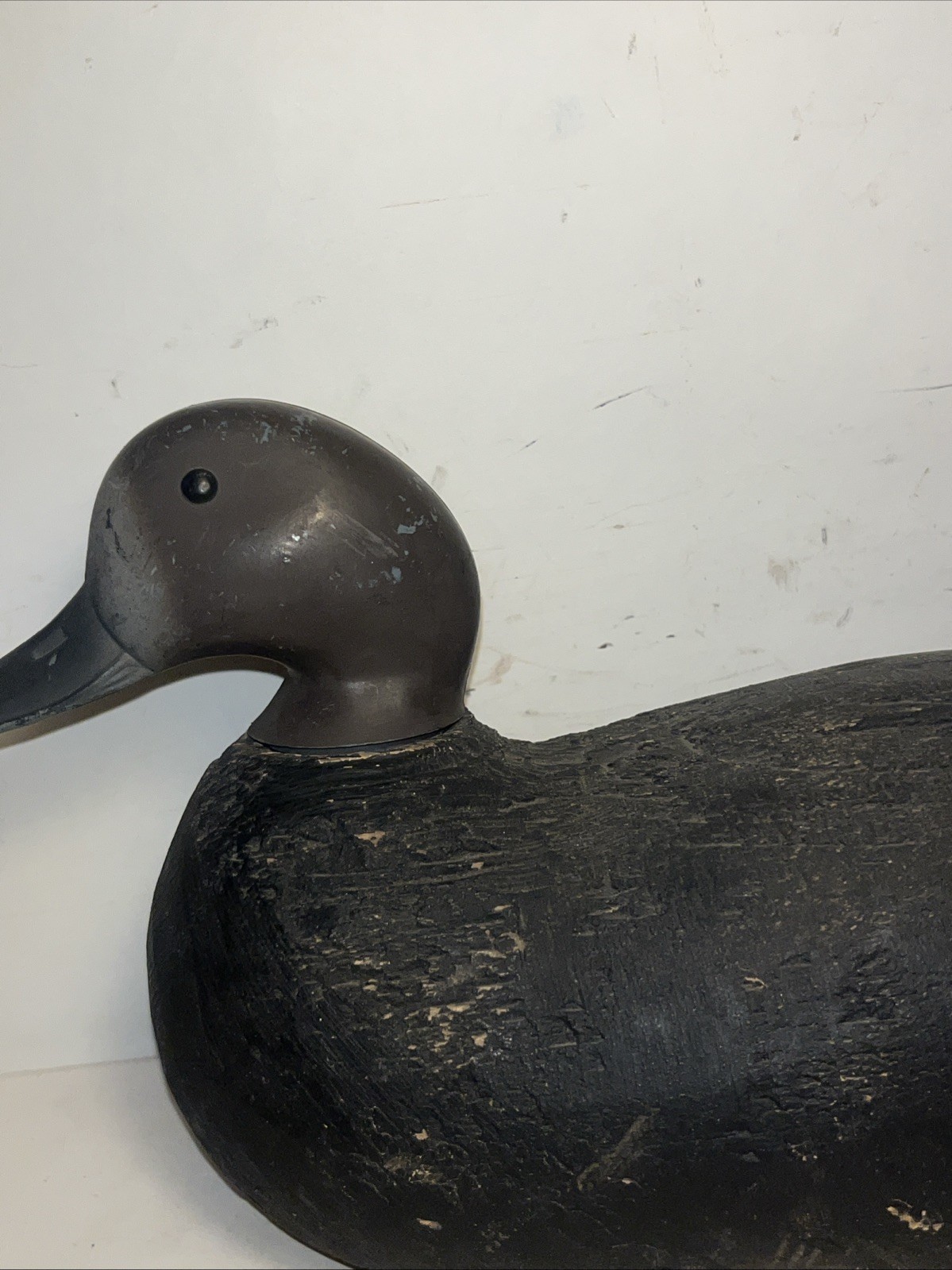 victor factory duck decoy tenite head vintage
