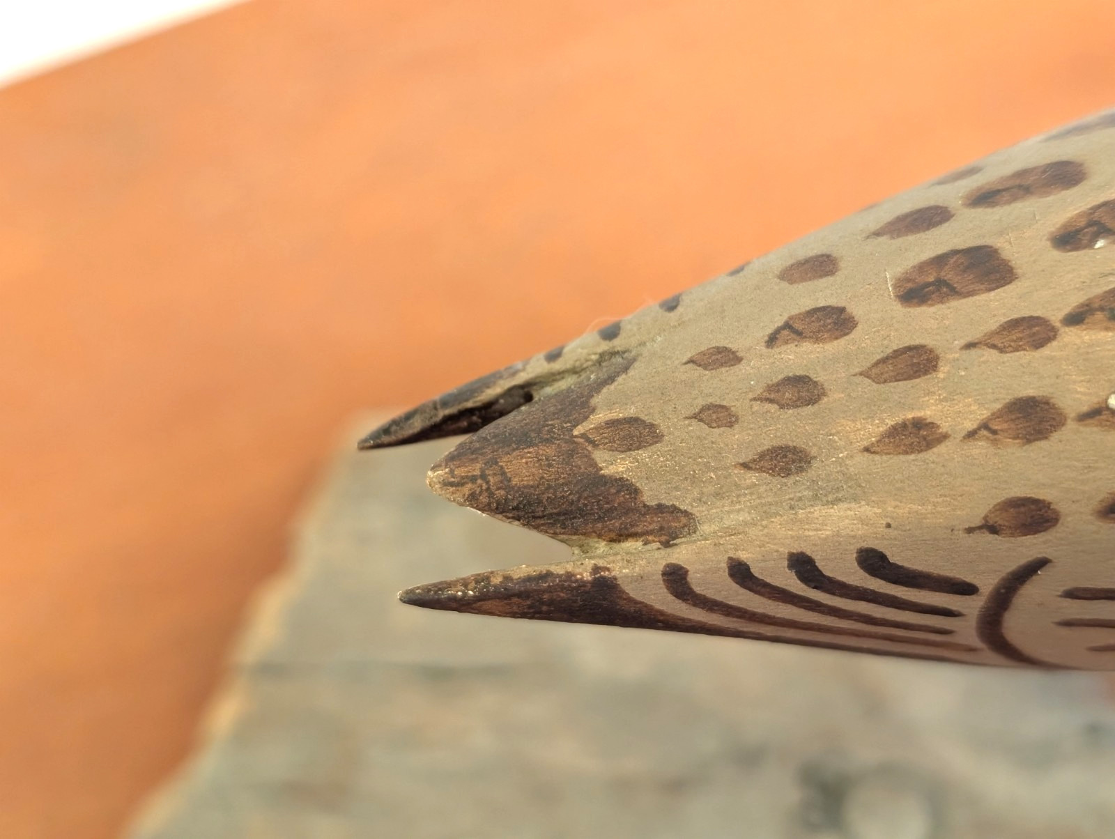VTG Hand Carved Wood Shore Bird Decoy Semipalmated Plover Signed John Day