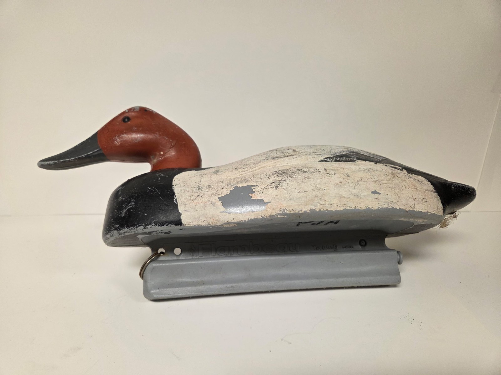 Vintage 17″ Plastic Tex Wirtz Canvasback Duck Decoy