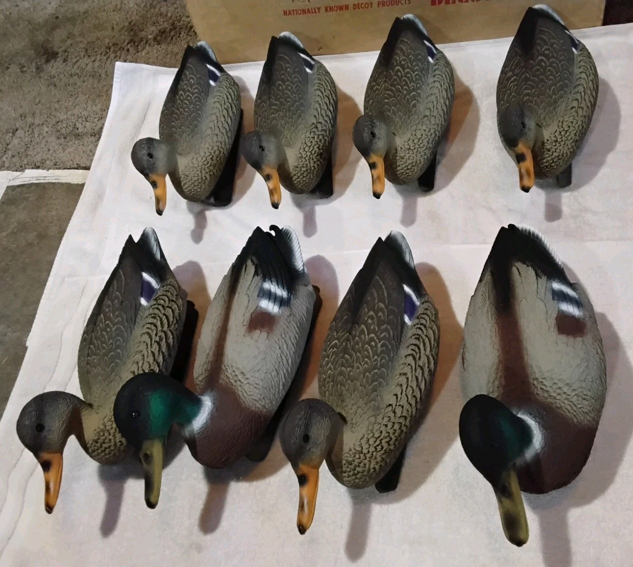 VINTAGE G&H DUCK DECOY CO. 6 OF EACH DECOY MALE & FEMALE NEW USA 🇺🇸