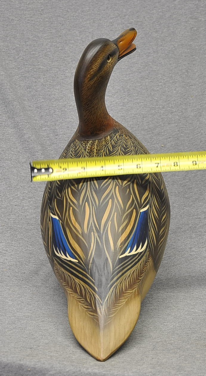 AWESOME SEAN SUTTON calling MALLARD HEN DUCK DECOY ORIGINAL PAINT EXC. CONDITION