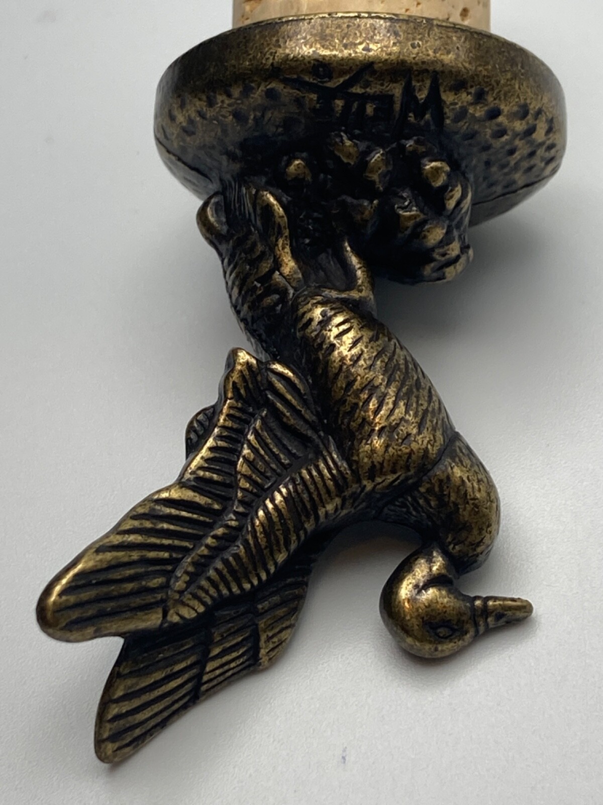 Jack Daniels DUCKS UNLIMITED Limitd Edition 2014 Wells Brass Bottle Stopper/Cork
