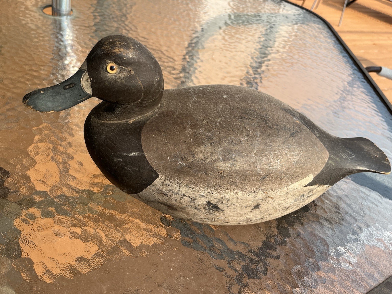 Old Vintage Original Dry Painted Duck Decoy Blue Bill Honest