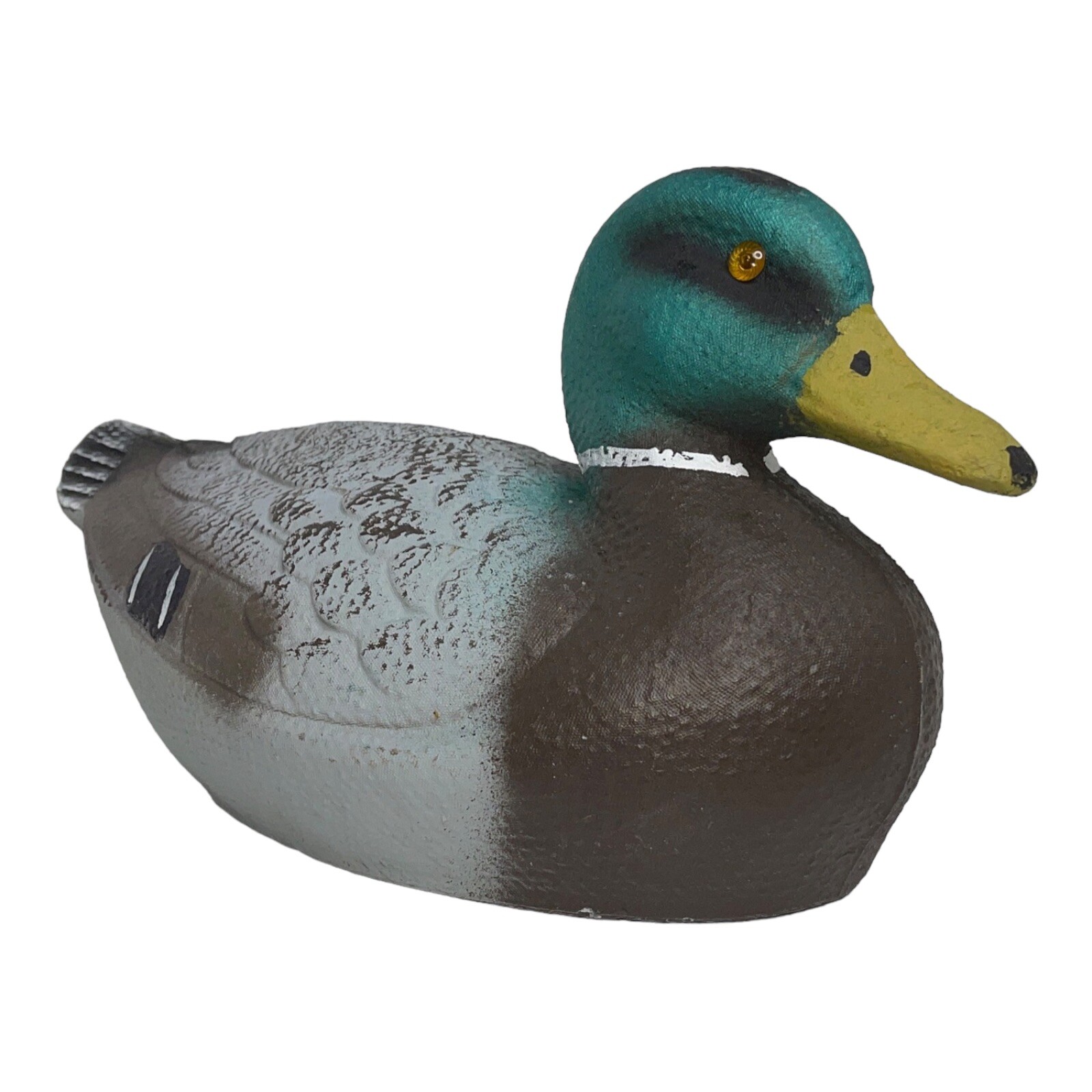 Vintage General Fibre Co St Louis MO Ariduck Male Mallard Duck Decoy BIRD FLAW