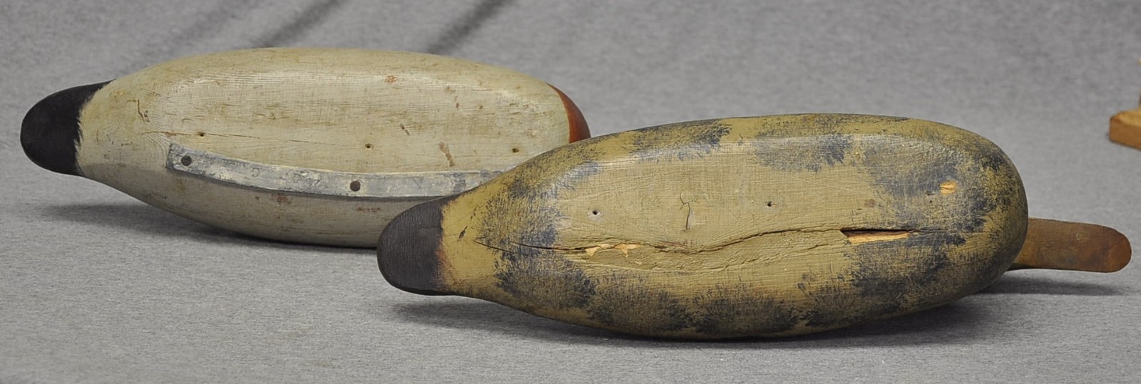 RARE EXCELLENT MASON PAINTED EYE MALLARD DUCK DECOYS ORIG PAINT/ NECK FILLER