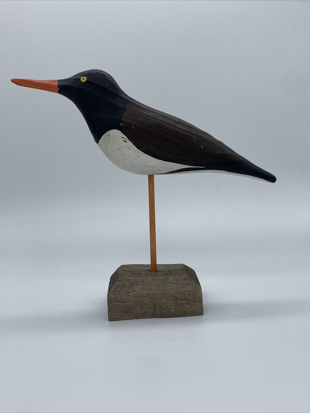 Eastern Shore Maryland Folk Art American Oystercatcher Waterfowl Carved Decoy
