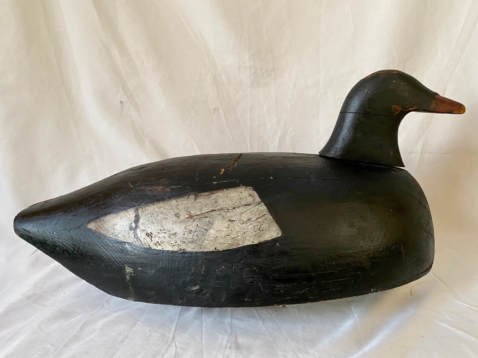 Magnum White Wing Scoter Duck Decoy w/Blended American Scoter Beak, Unsigned