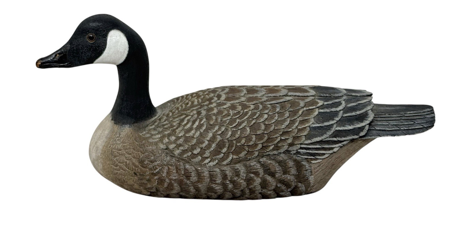 Vintage 1994 H. Weisel Canadian Goose Carved Duck Decoy