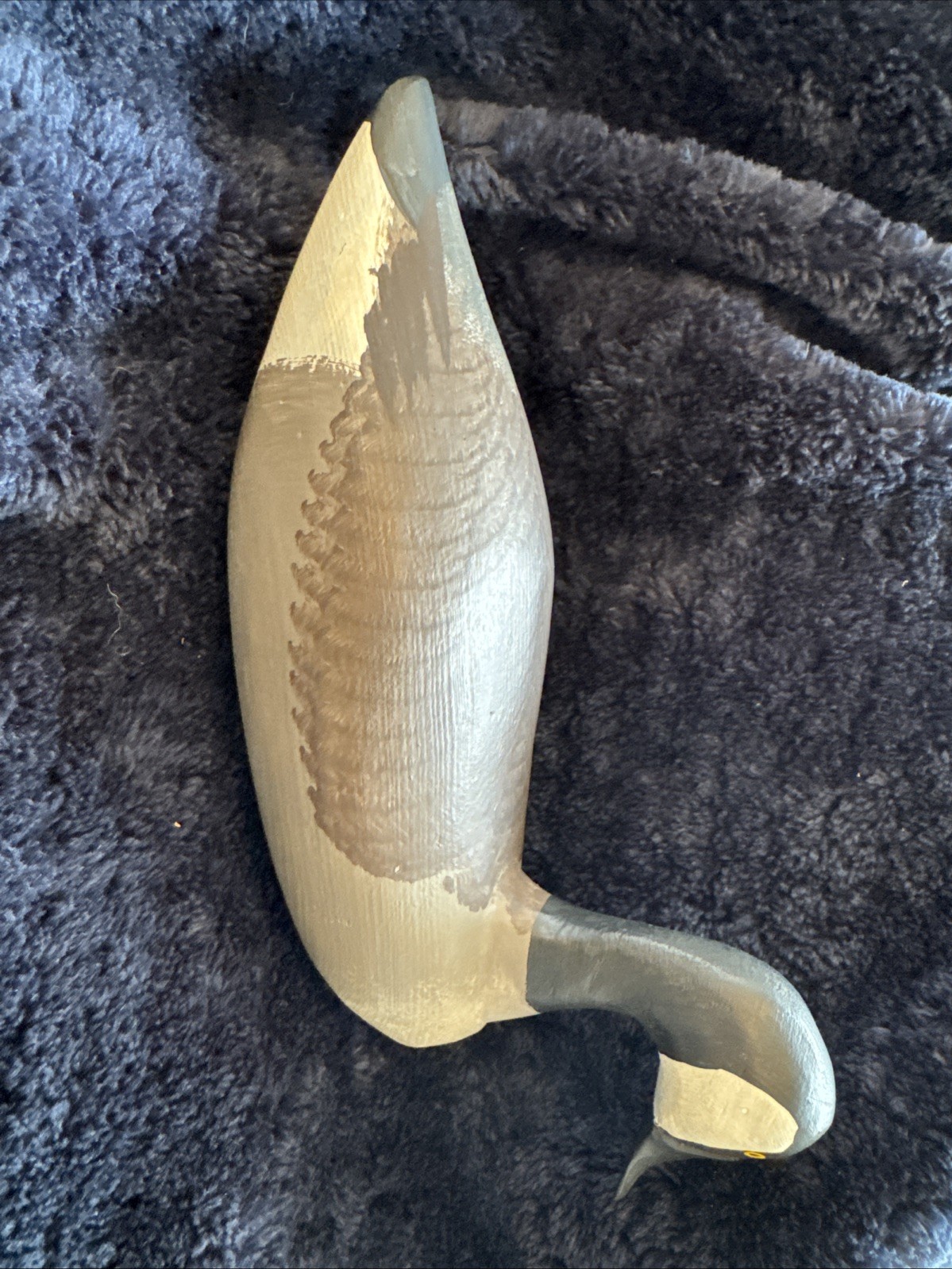 Vintage Charles Jobes Hand-Carved Miniature Goose Decoy Signed 1981 – HdG, MD