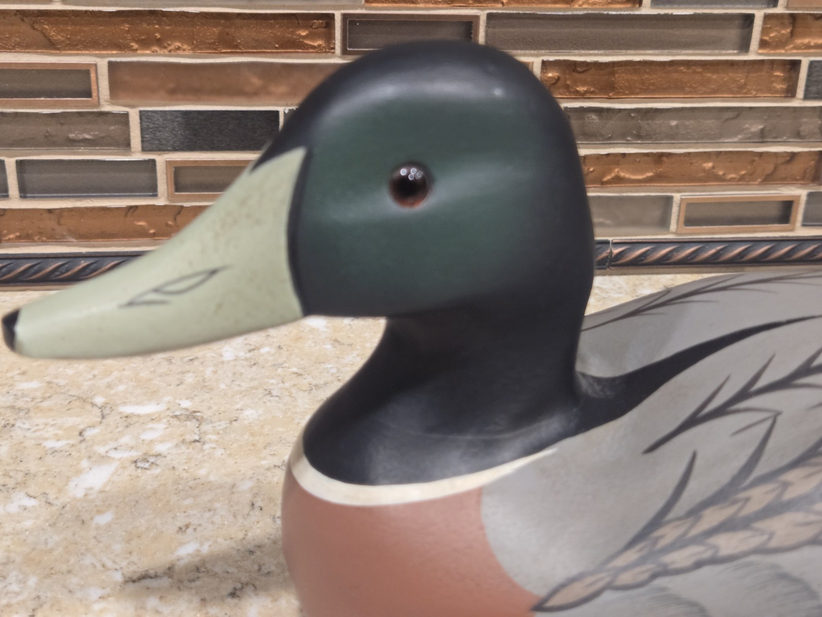 Vintage Boyds Classic Mallard Drake Duck Decoy Carved Wood SIGNED WEAVER 80-87