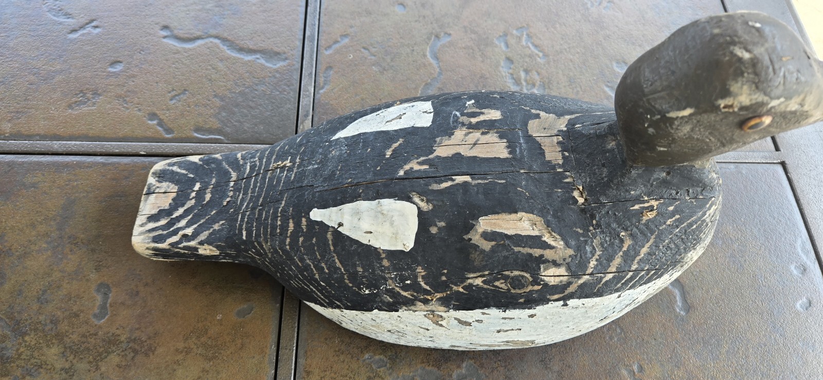 Vintage Duck Decoy Goldeneye 1000 Islands Ont Solid Wood