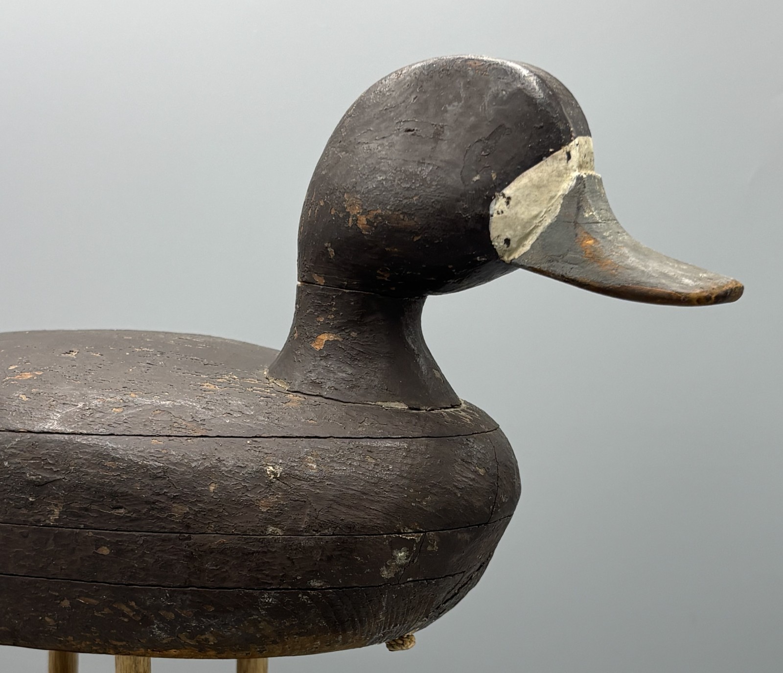 **ORIGINAL PAINT*** ANTIQUE DUCK DECOY SWIMMING POSTURE BLUEBILL HEN