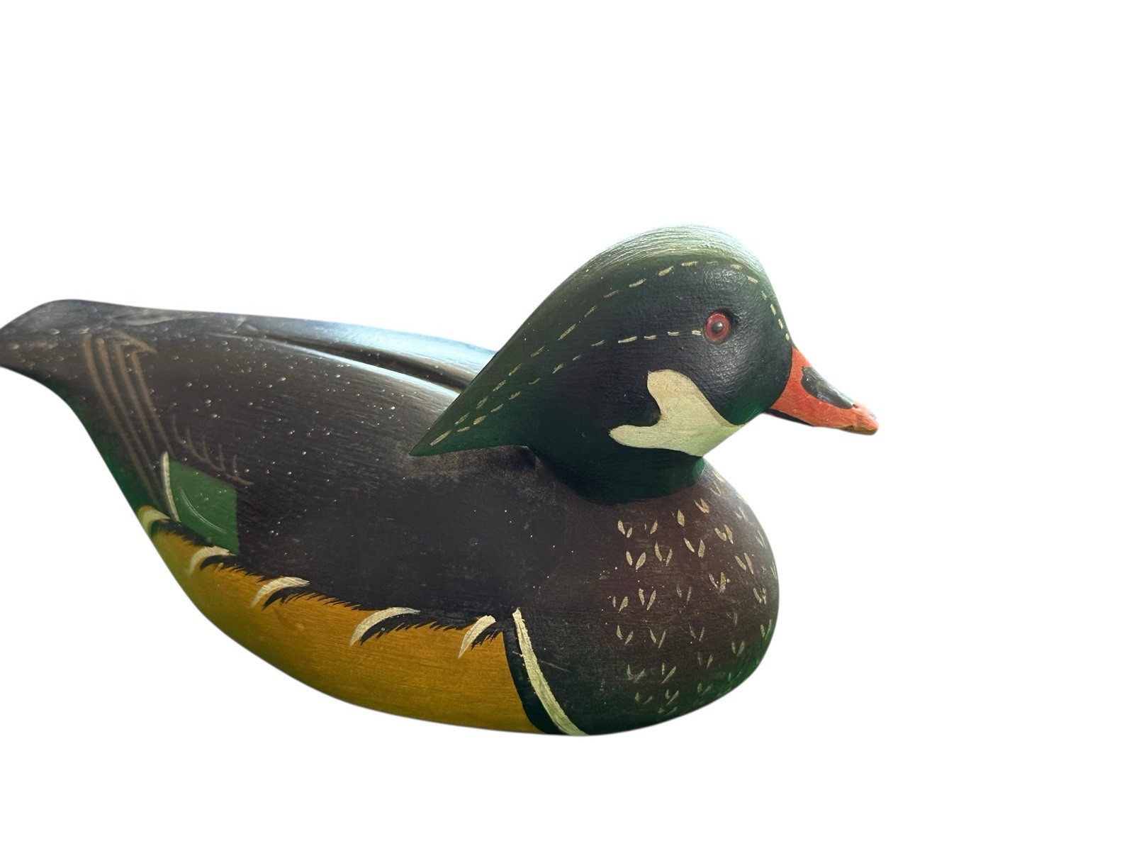 William Bill Coleman Chestertown MD 1/2 Size Wood Duck Decoy Pair Original 1970