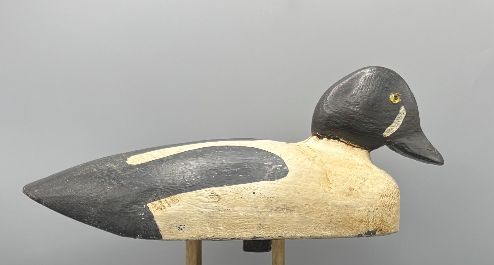 CA 1920s MAINE OR NOVA SCOTIA ORIGINAL PAINT **BARROWS GOLDENEYE** DRAKE DECOY