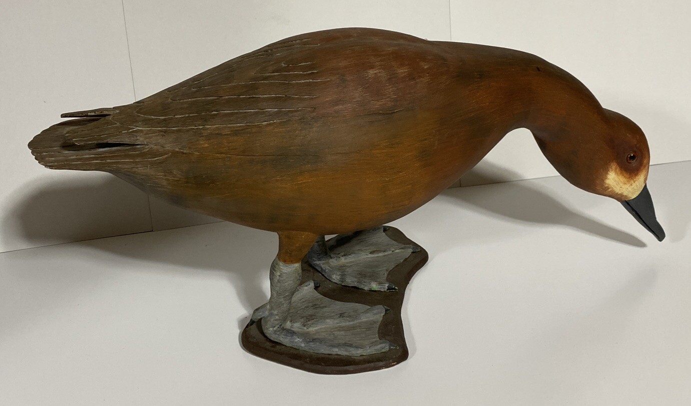 Pair Of 1981 Canvasback Duck Decoys by Robert D. Funke Havre DeGrace Maryland