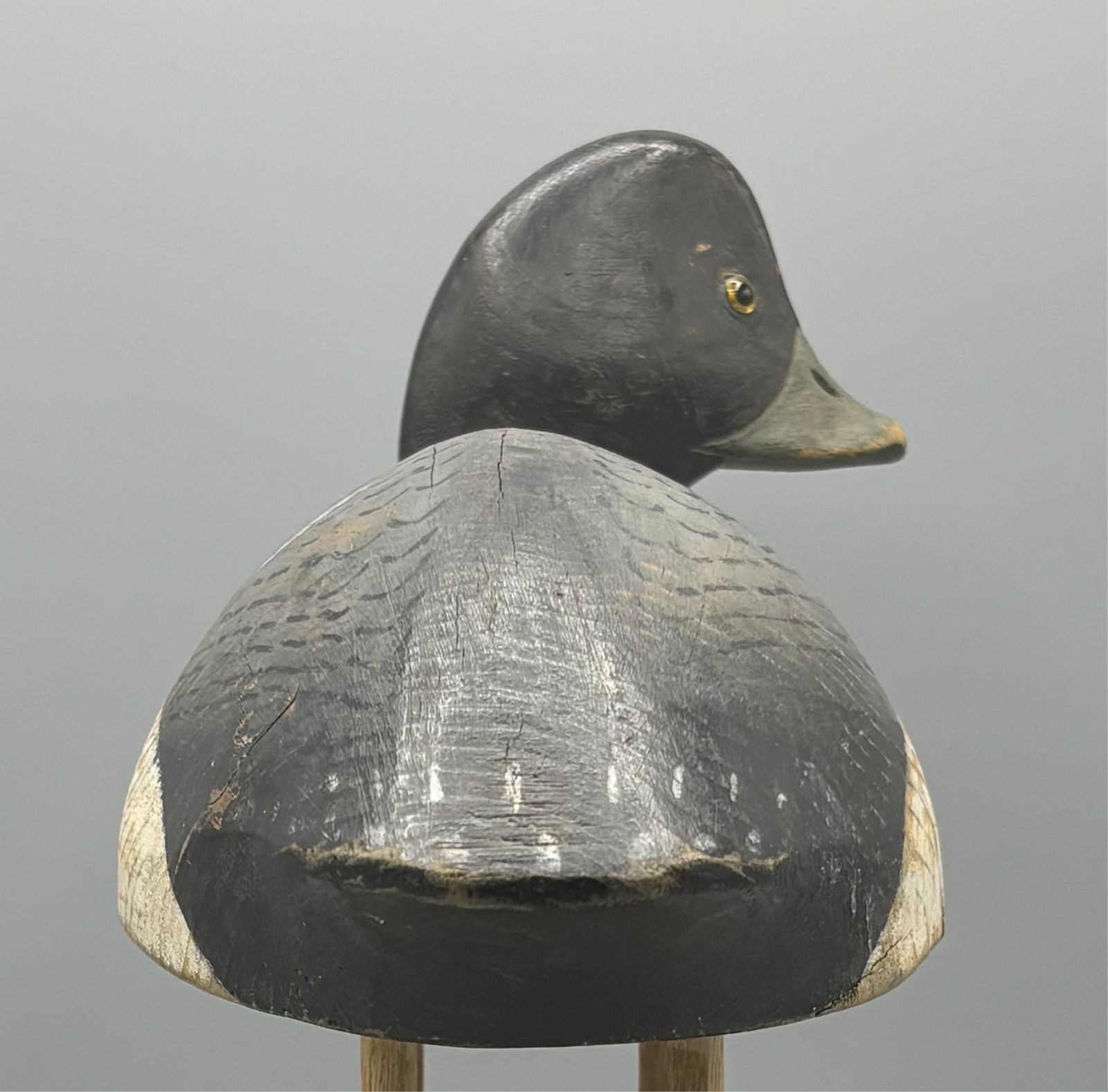 *ORIGINAL PAINT* HAROLD WILKINS (1877-1965) OWEN SOUND BLUEBILL VINTAGE DECOY