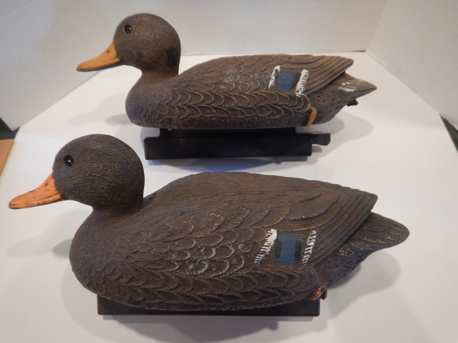 Vintage Flambeau Mallard Hen Duck Decoy Cabin Decor Lot of 2 USA (L25)