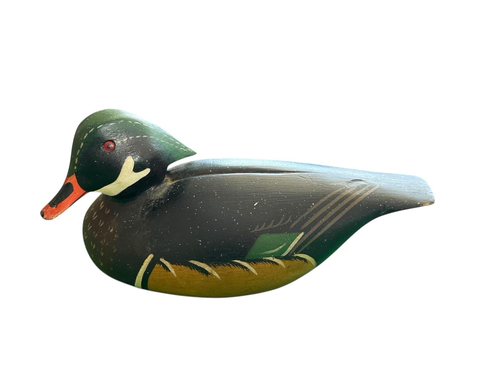 William Bill Coleman Chestertown MD 1/2 Size Wood Duck Decoy Pair Original 1970