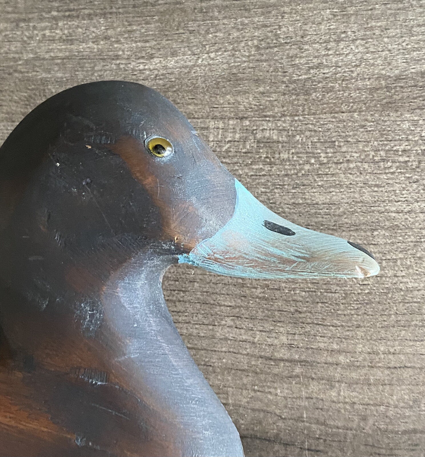 Jennings Decoy Company Wall Hanging Redhead Duck Glass Eye