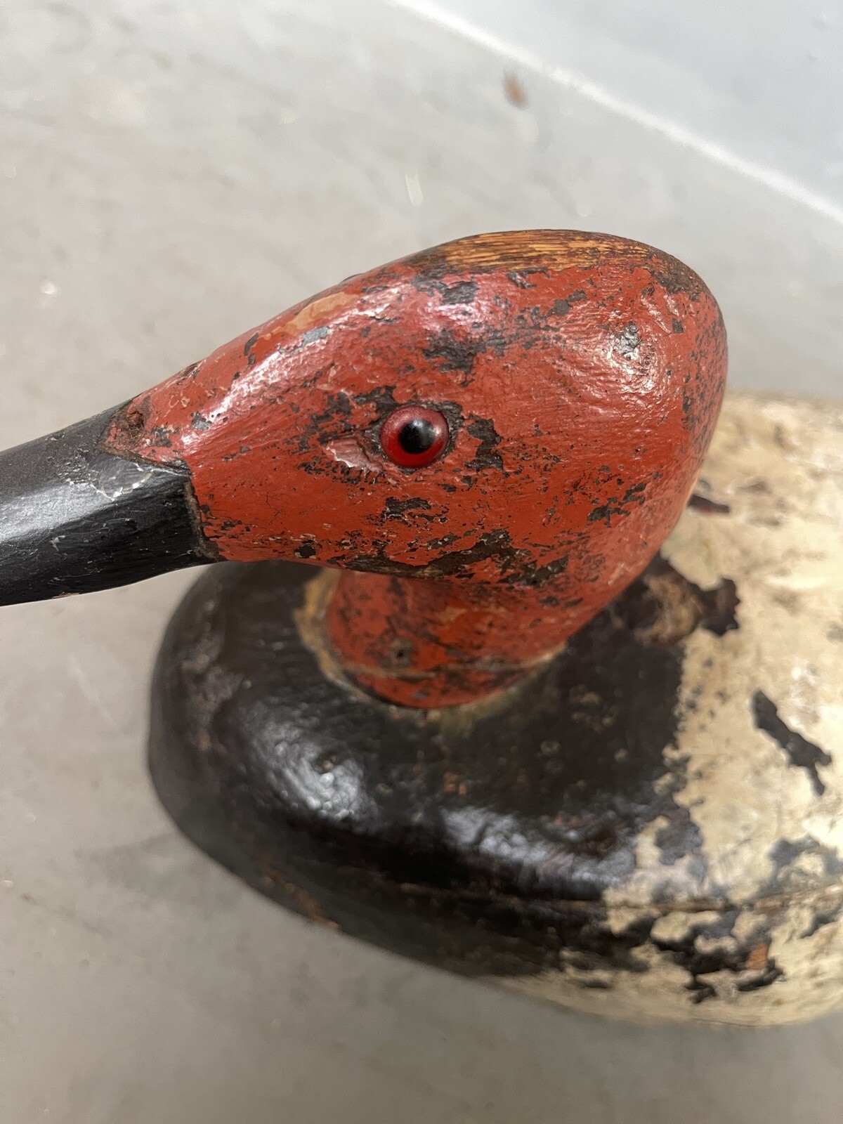 Wonderful Vintage Vintique Working Duck Decoy Canvasback