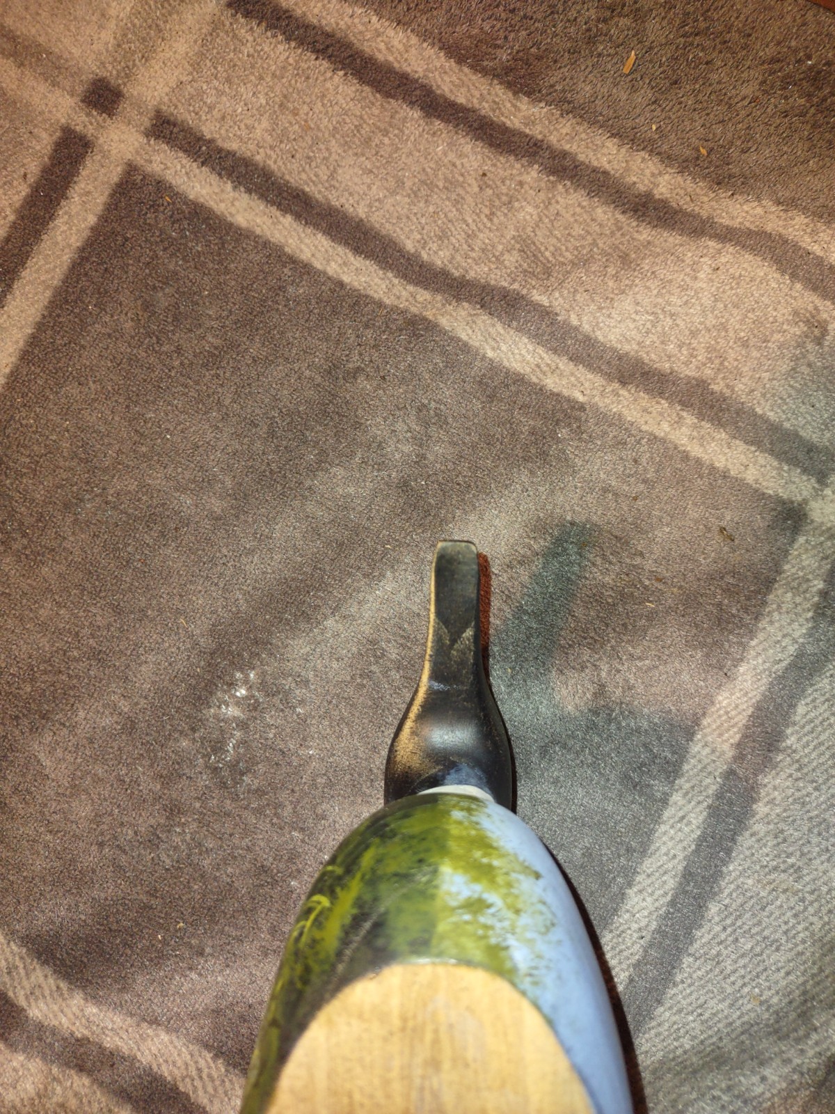 vintage Mallard duck decoy, hand painted duck scene unsigned