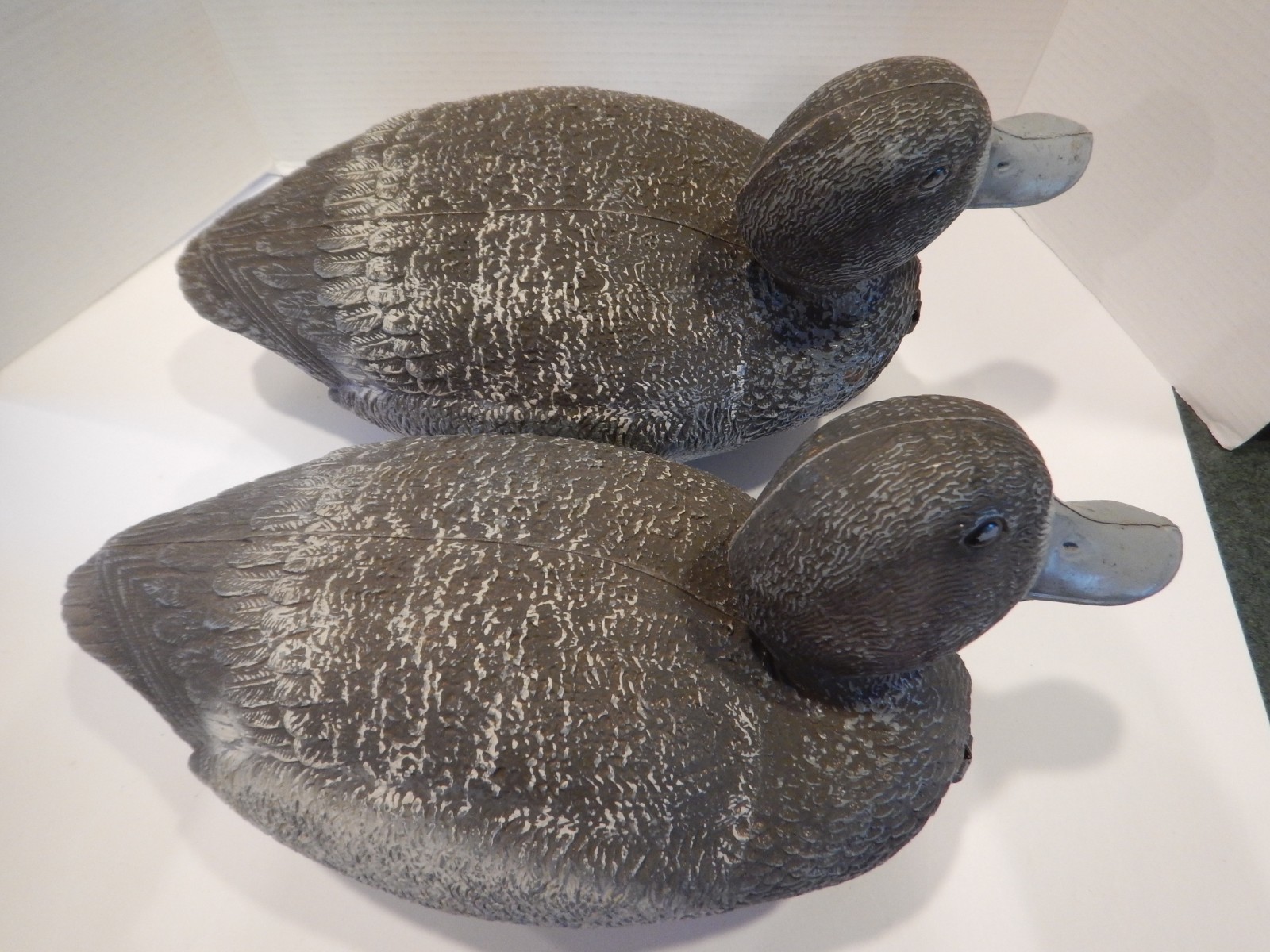 Vintage Sport Plast Bluebill Magnum Decoys Cabin Decor Italy (L28)