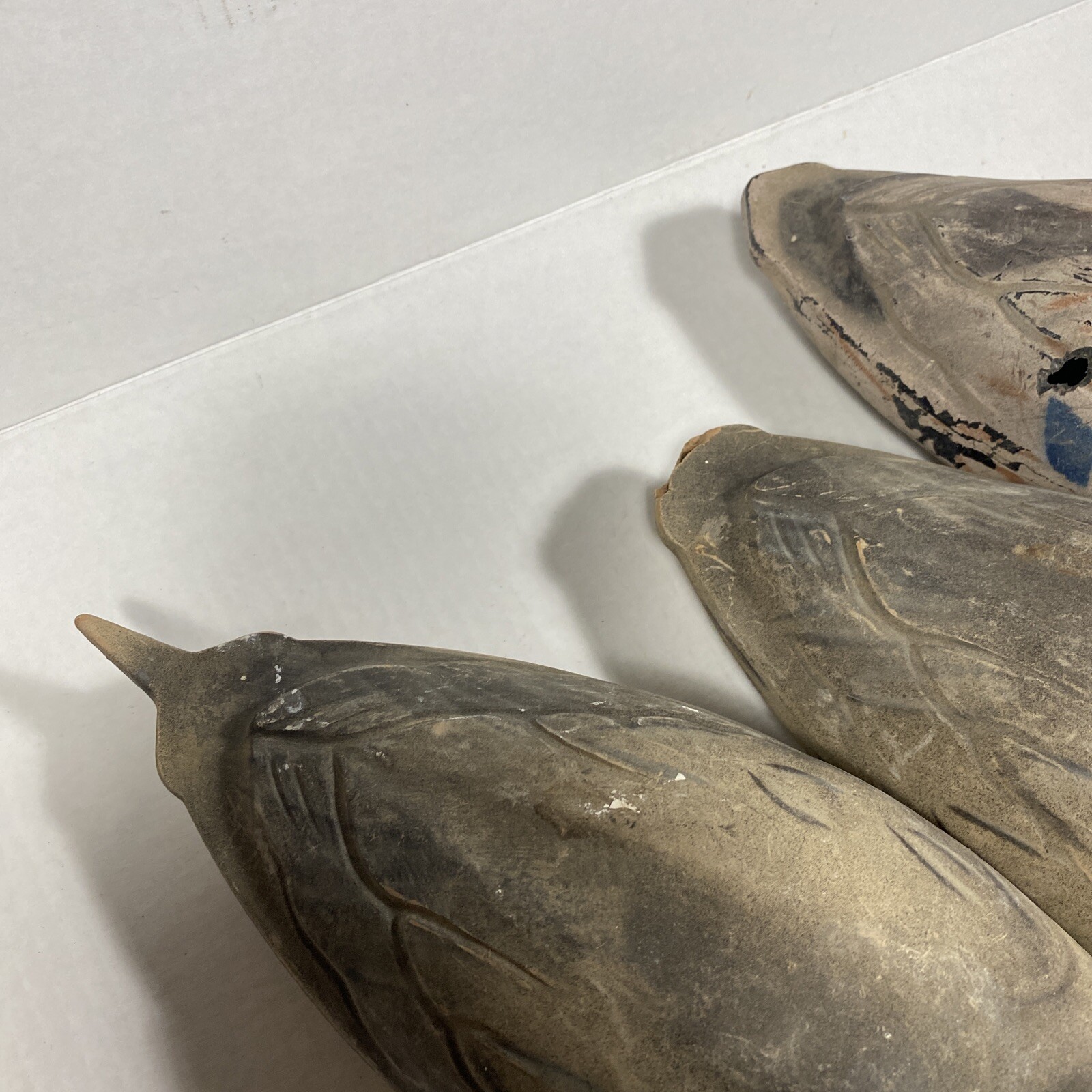 (Lot of 3) Vintage FEATHER-LITE K.C. Kansas Hollow Duck Decoys c. 1950s