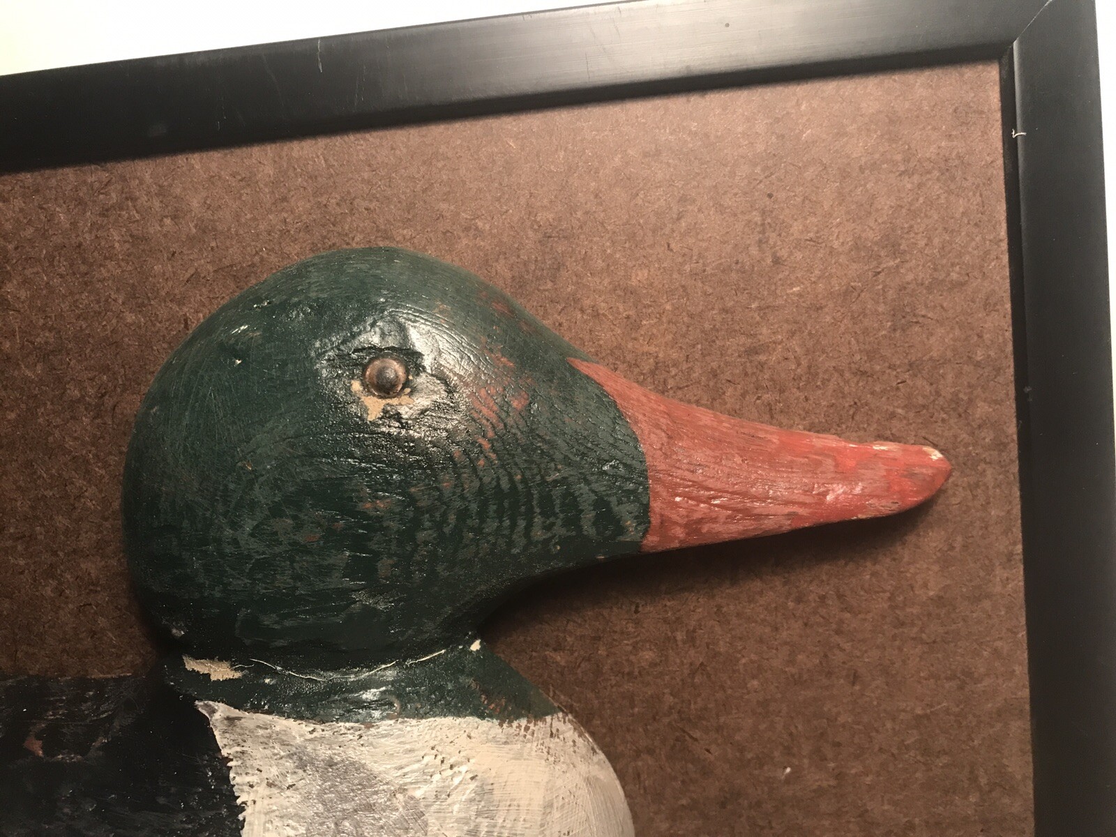 mason merganser drake plaque sign wall hanging duck decoy vintage