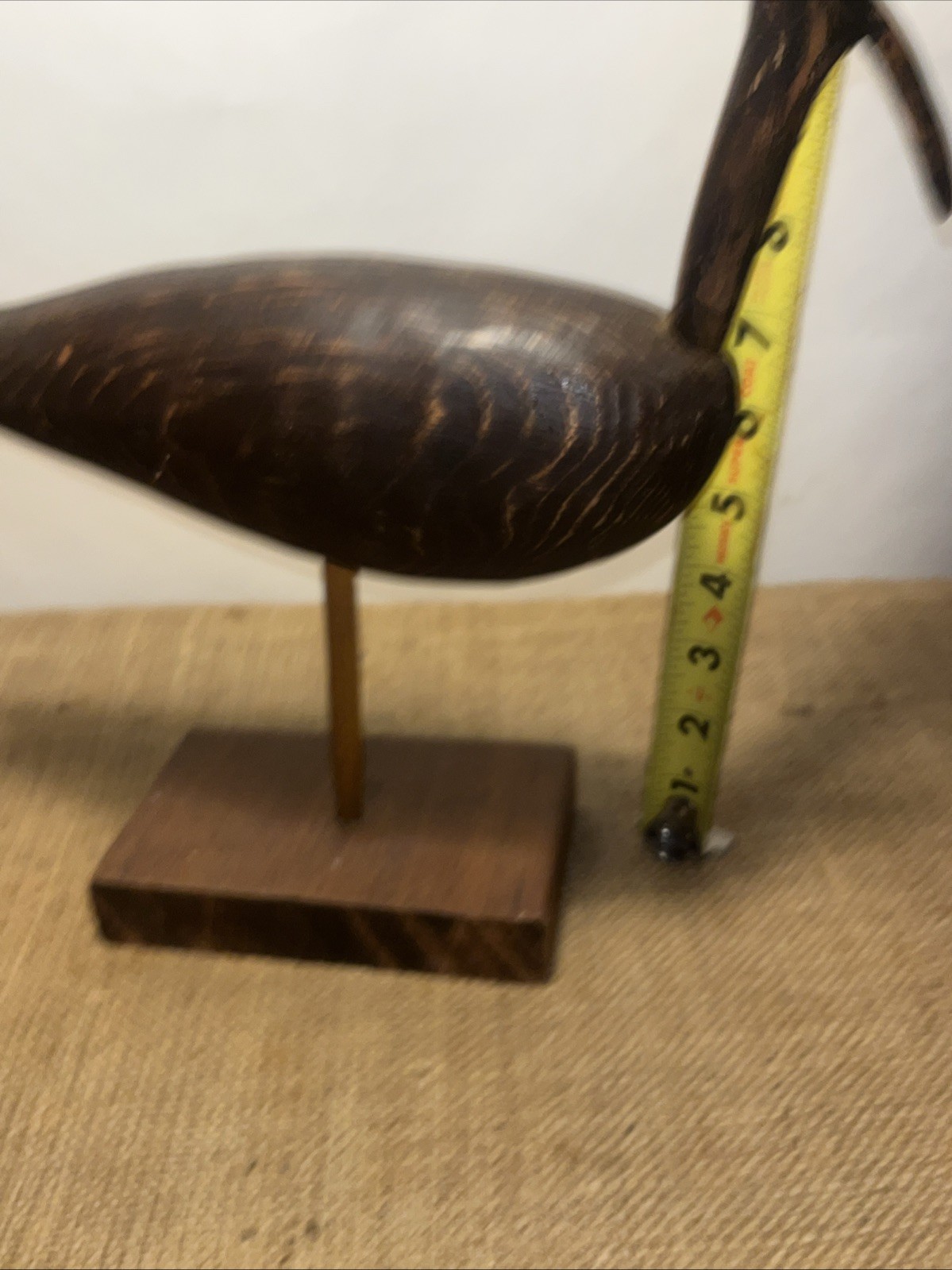 root head shorebird decoy duck hunting antique unknown