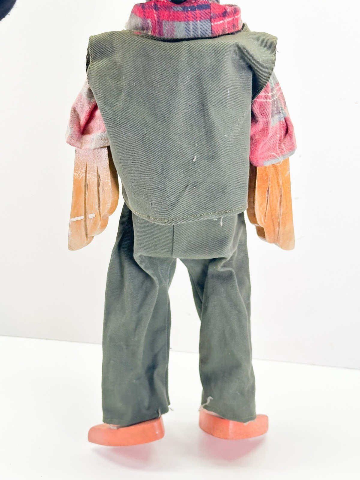 Primitive Vintage Hand Carved Duck Decoy Head Shelf Sitter Doll Hand Made