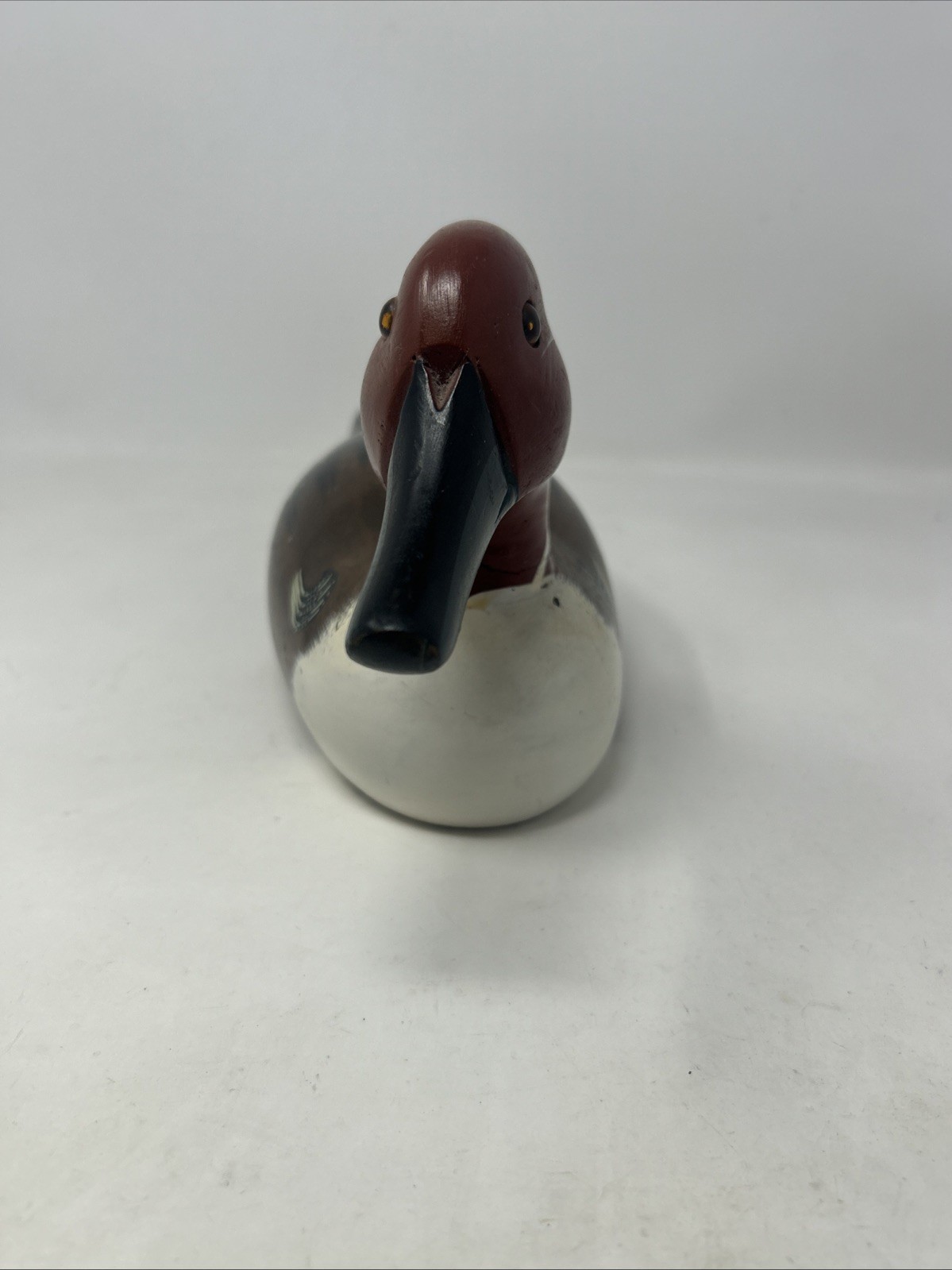 Vintage 16″ Hand Carved Painted Wood Northern Pintail Duck Decoy with Glass Eyes