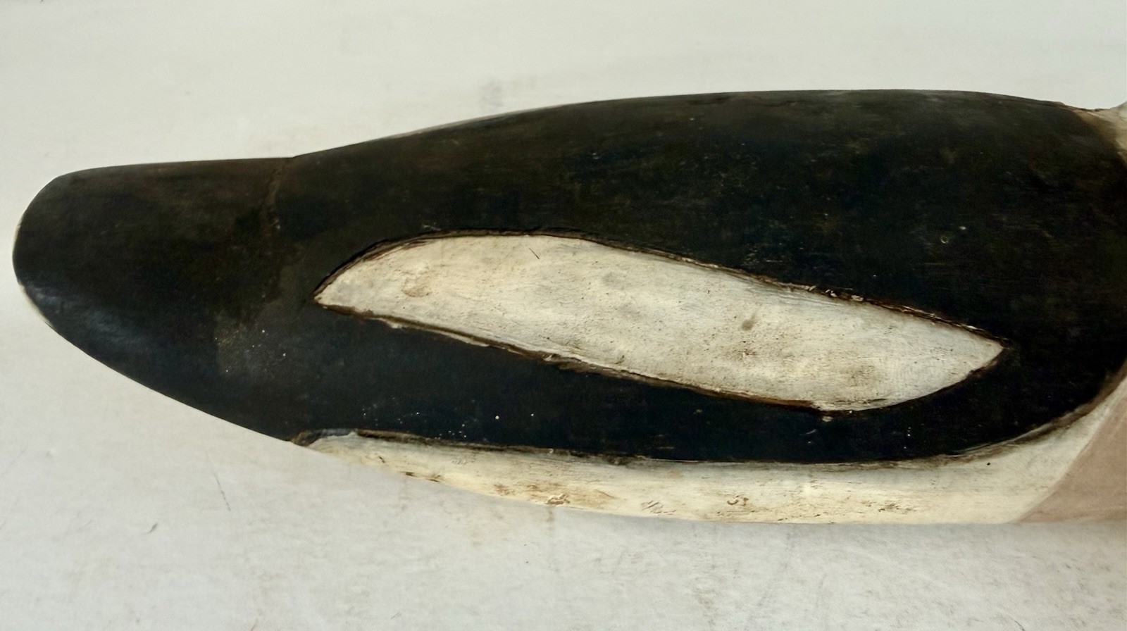 Vintage Primitive Style Goldeneye Duck Decoy Pair, Tack Eyes, Inletted Head