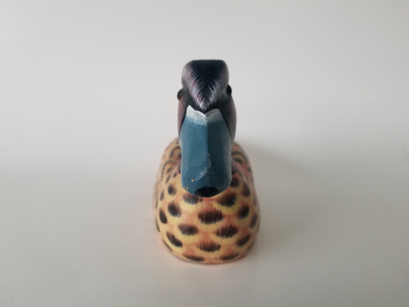 Vintage Hand Carved Hand Painted Wooden 10” Folk Art