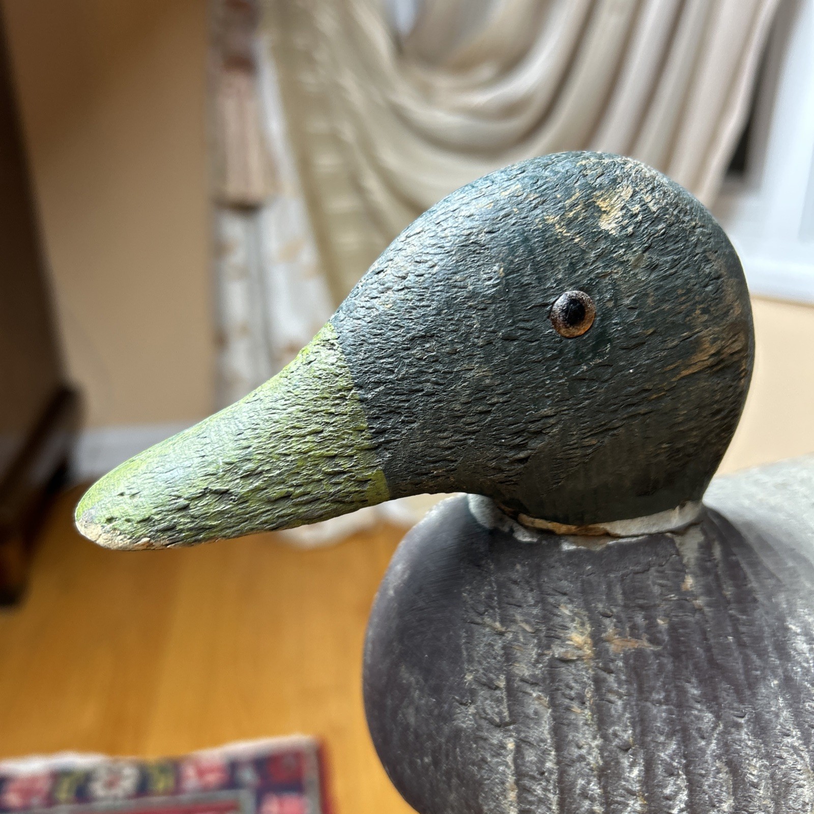 Animal Trap Victor Duck Decoy Factory Bird Duck decoy Glass eyes Vintage