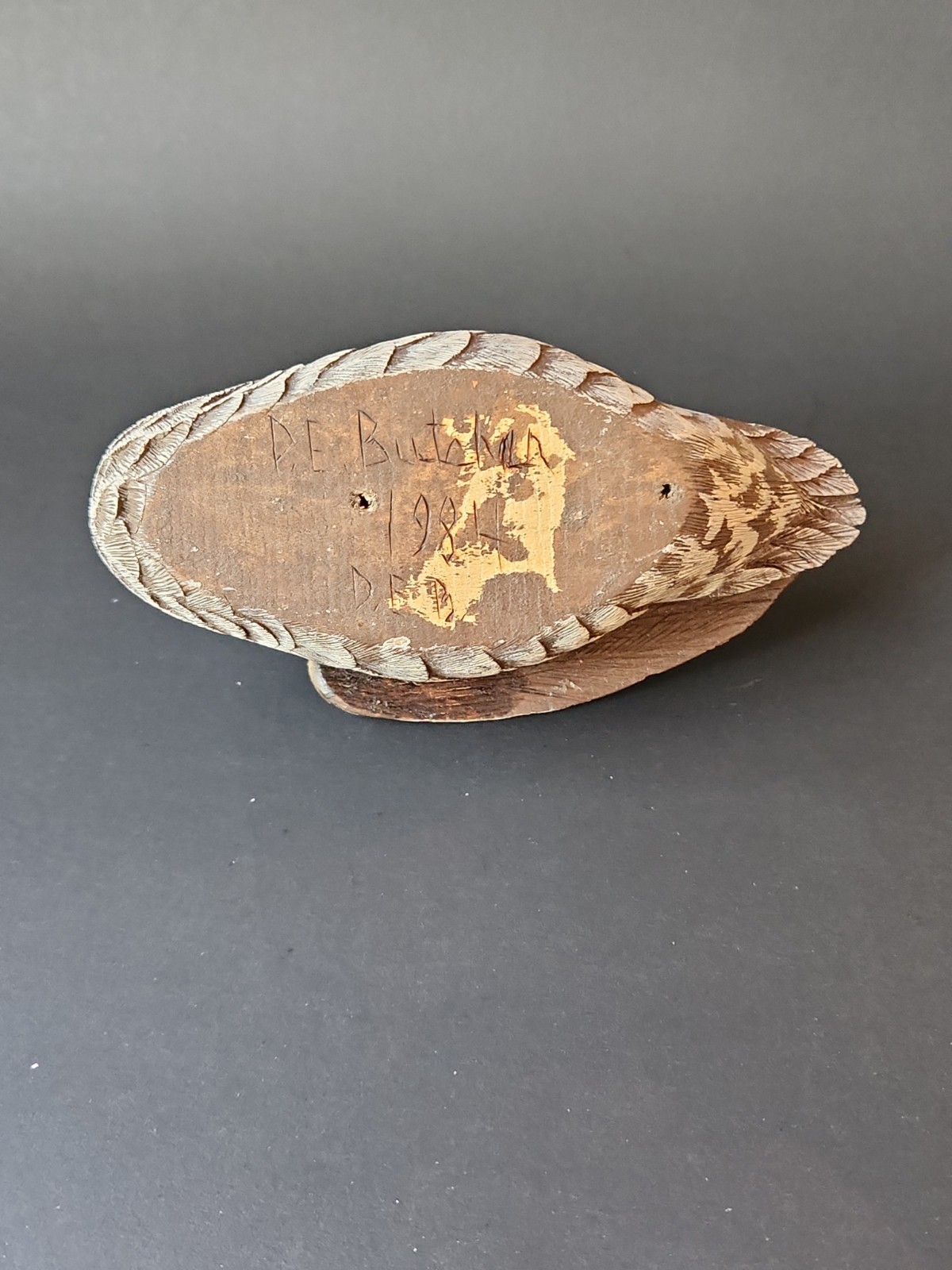 Paul & Deb Butcher 1984 Decorative Decoy Teal Duck Middle River Maryland