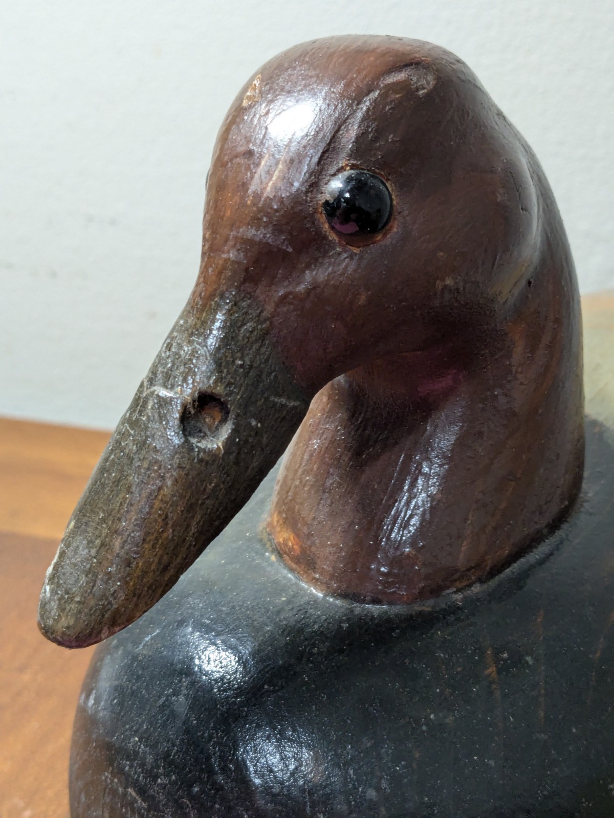 Vtg Hand Carved Charles Ross Signed Solid body Decorative Canvasback Decoy 1984
