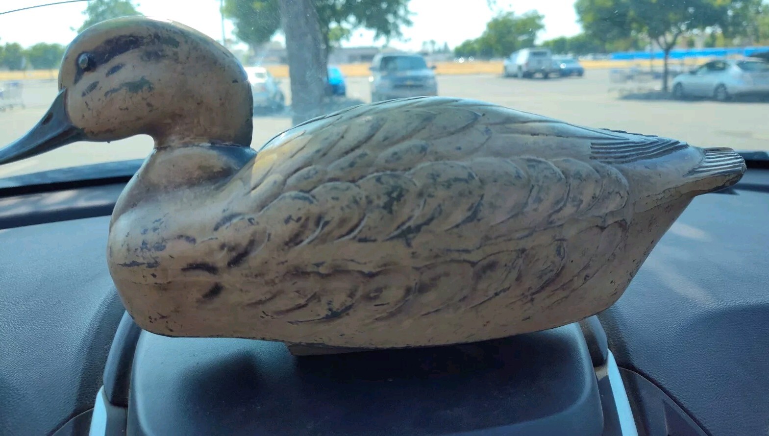 Vintage 1954 J.S McGuire Feather Lite Deluxe Fiber Mallard Duck FD4 Decoy 14″Hen