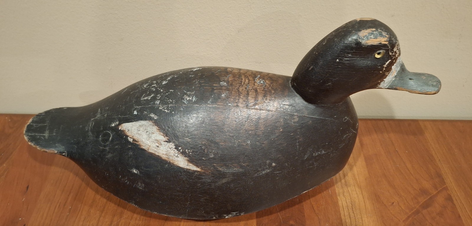Vintage Bob Dingman Bluebill Hen Duck Decoy Chauncy Wheeler Paint