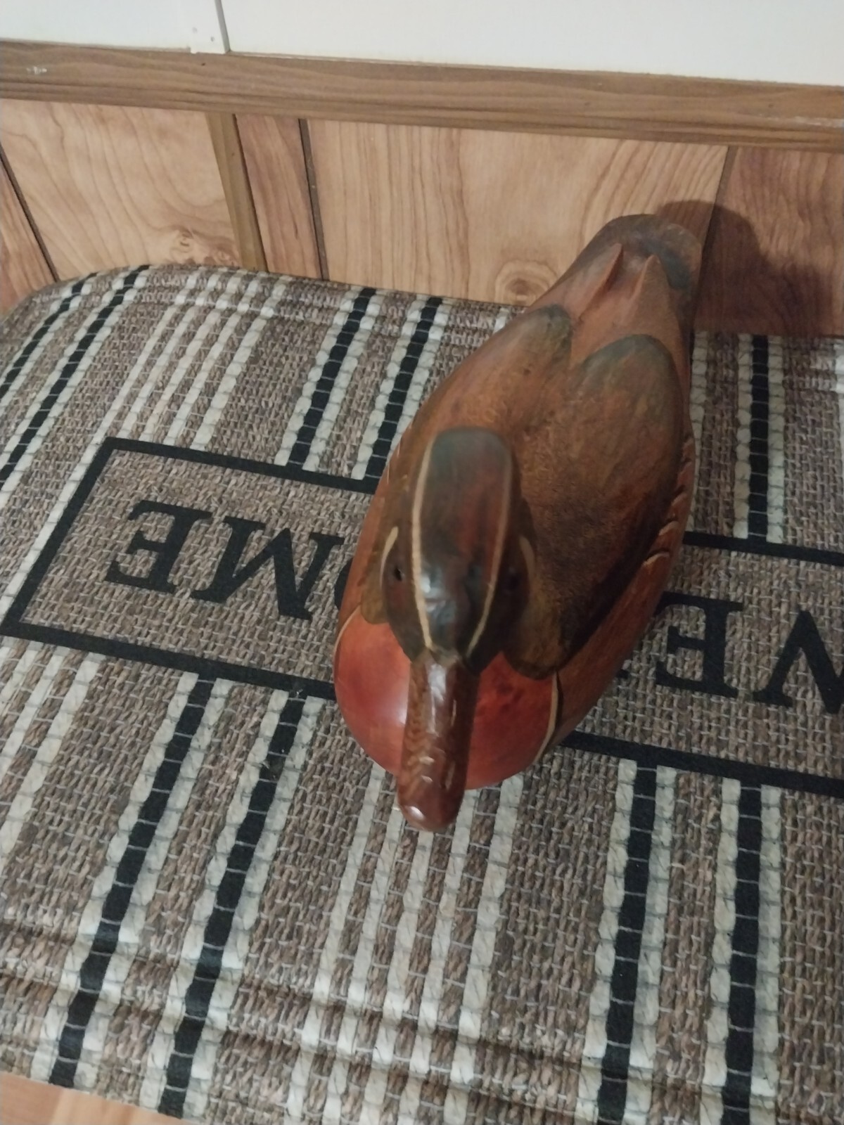 Vintage R.d Lewis Wood Duck Craving 7-6-1979 Super Nice Pre owned 13x8x6 G.eyes