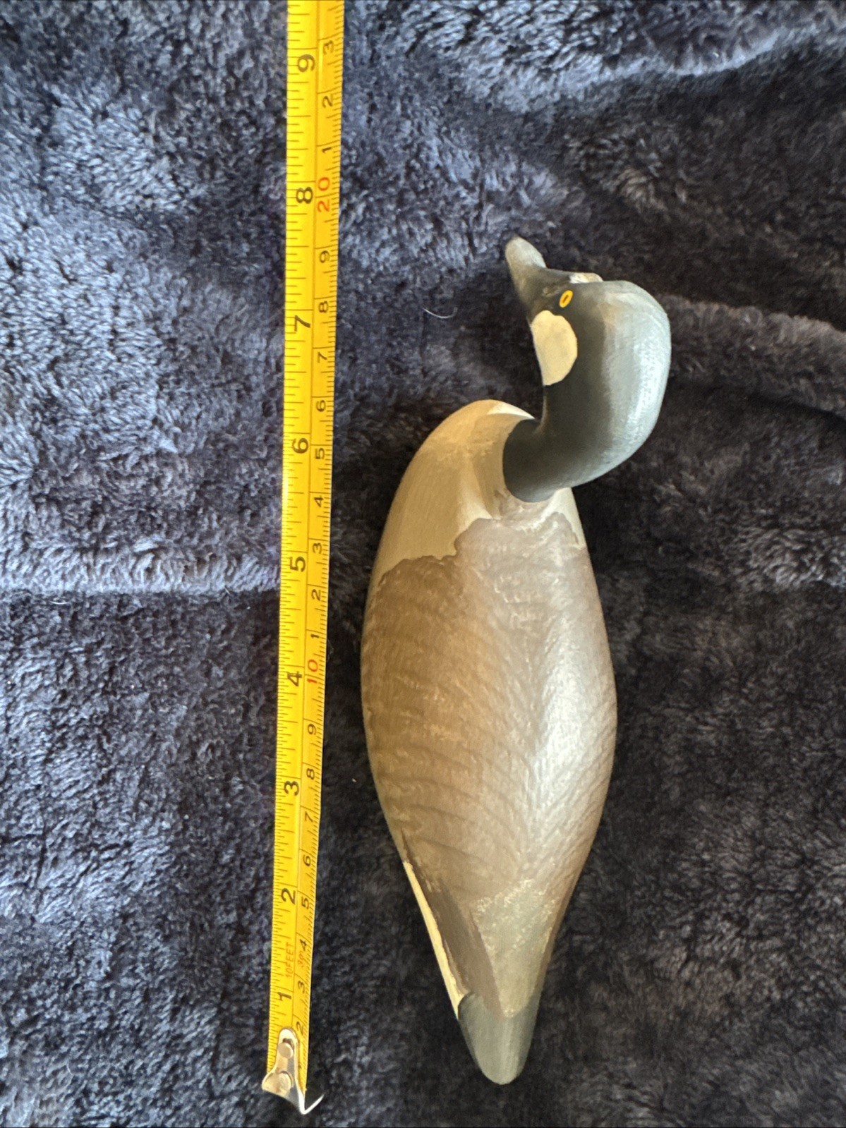 Vintage Charles Jobes Hand-Carved Miniature Goose Decoy Signed 1981 – HdG, MD