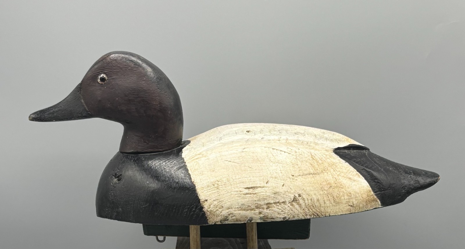***UNUSUAL*** CANVASBACK DRAKE ***ORIGINAL PAINT & HEAD TURNING MECHANISM/KEEL*