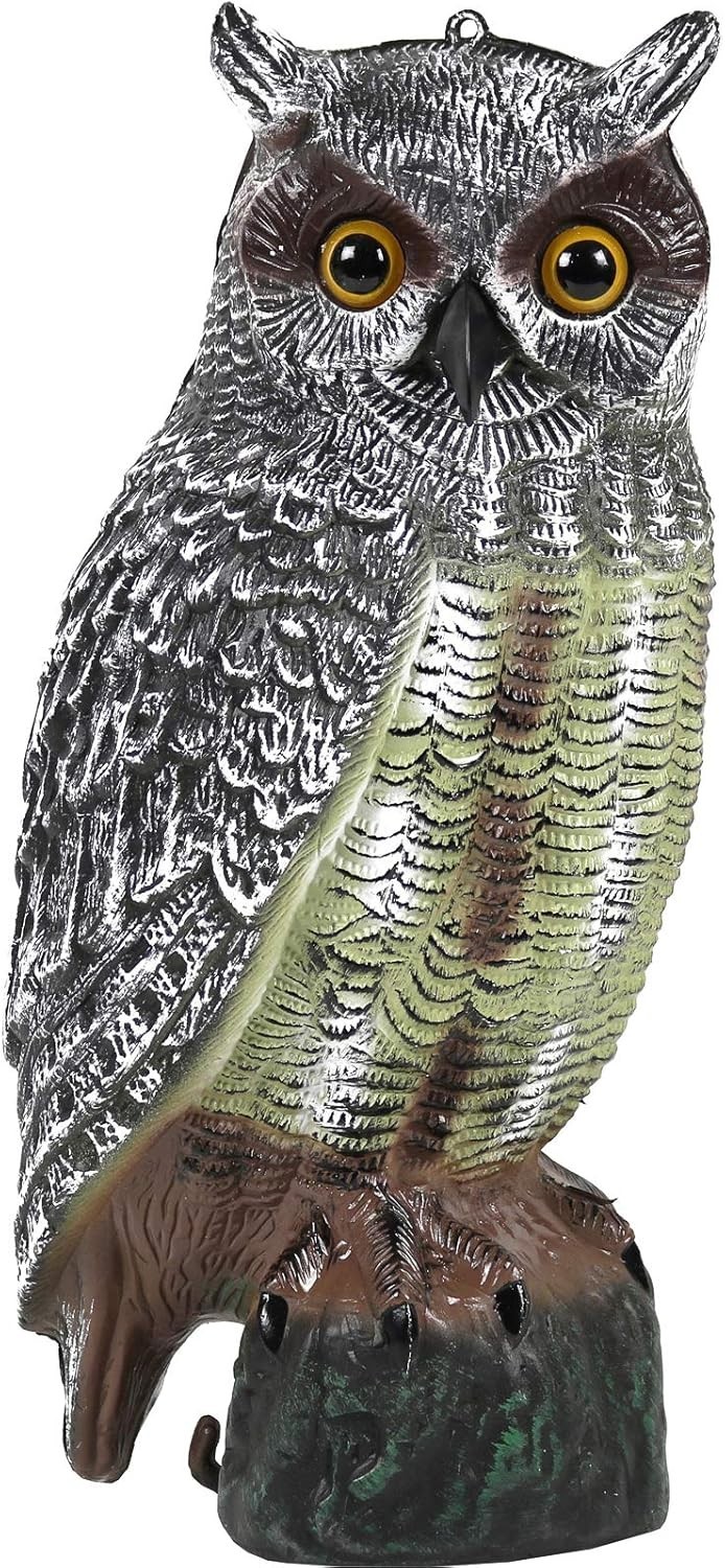 Realistic Water-Resistant Owl Decoy – Multicolor Garden Decor & Pest Control