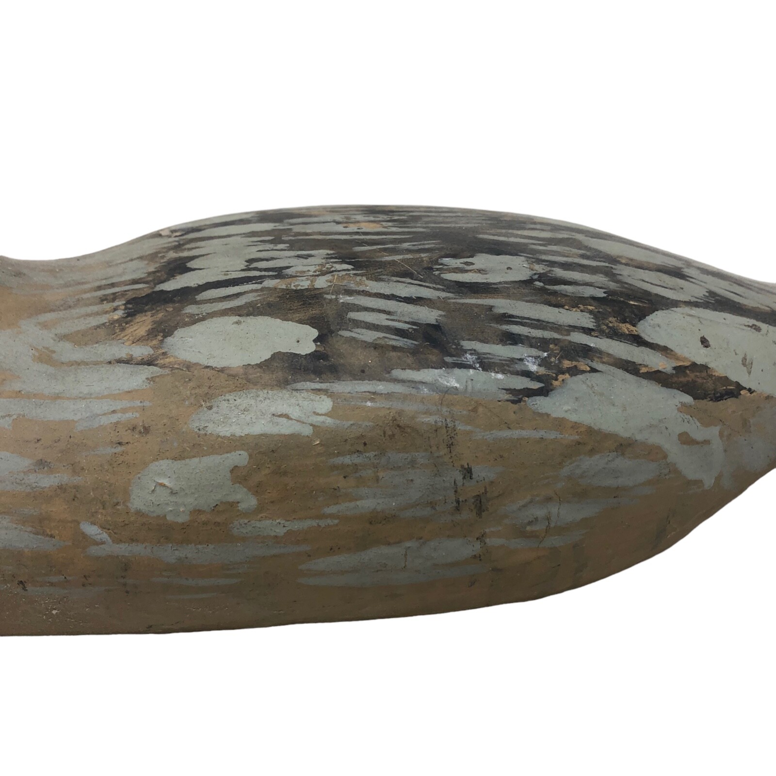 VTG Handpainted Gray Blind Duck Decoy Canvasback