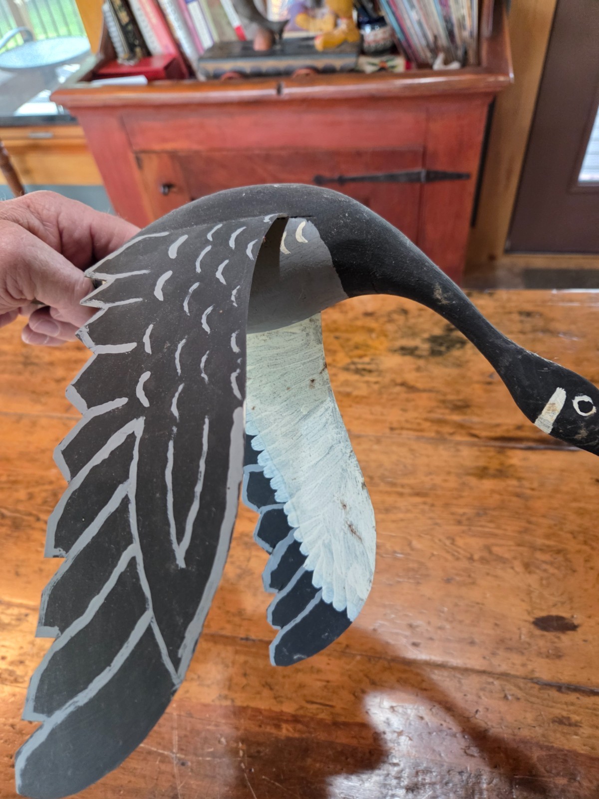Vintage Canada Goose Wall Plaque Flyer W.De PERE Wisc. Thirion Decoy
